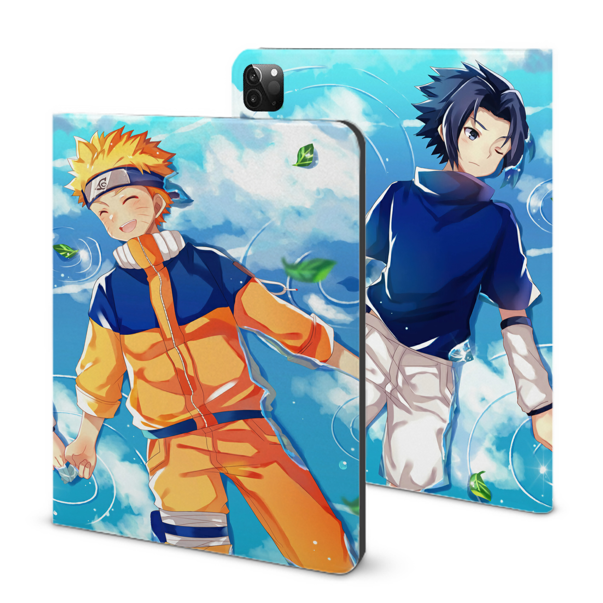 （画像用） NARUTO -ナルト- NARUTO -ナルト- 疾風伝 IPadケース ペンホルダー付き ブックスタイルデザイン